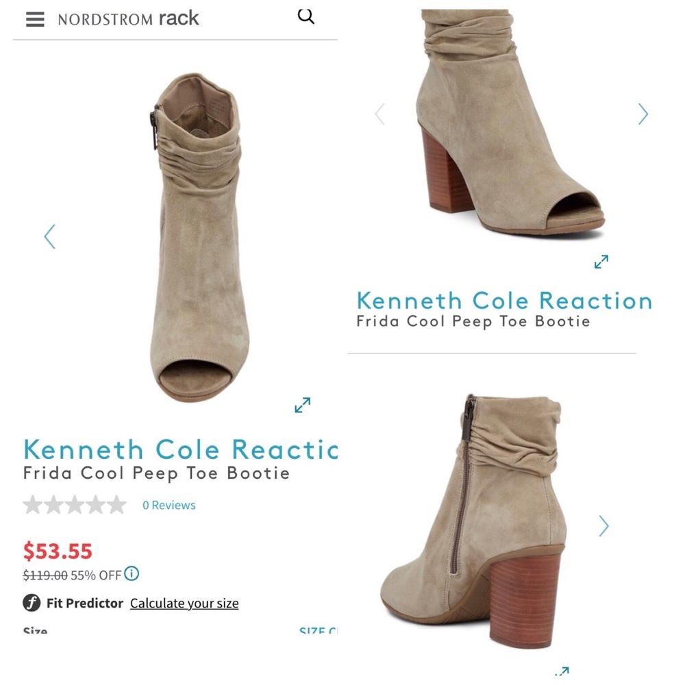 Nordstrom frida cool peep toe booties